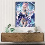 Kokomi Sangonomiya Poster aus Genshin Impact – Faszinierende Unterwasserprinzessin für Ihr Zuhause