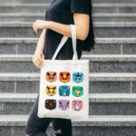 Pokemon Evoli Evolutionen Baumwolltasche – Jutebeutel mit allen Pokémon Evolutionen