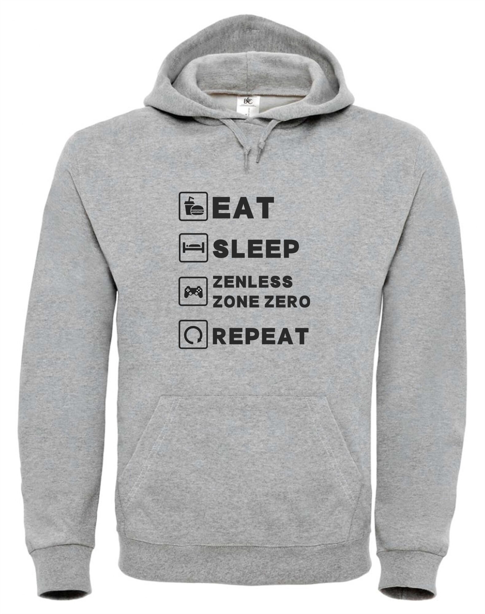 Gaming Hoodie „Eat Sleep Zenless Zone Zero Repeat“ – Kapuzenpullover für ZZZ-Fans 2 Gaming Hoodie „Eat Sleep Zenless Zone Zero Repeat“ – Kapuzenpullover für ZZZ-Fans – Bild 3