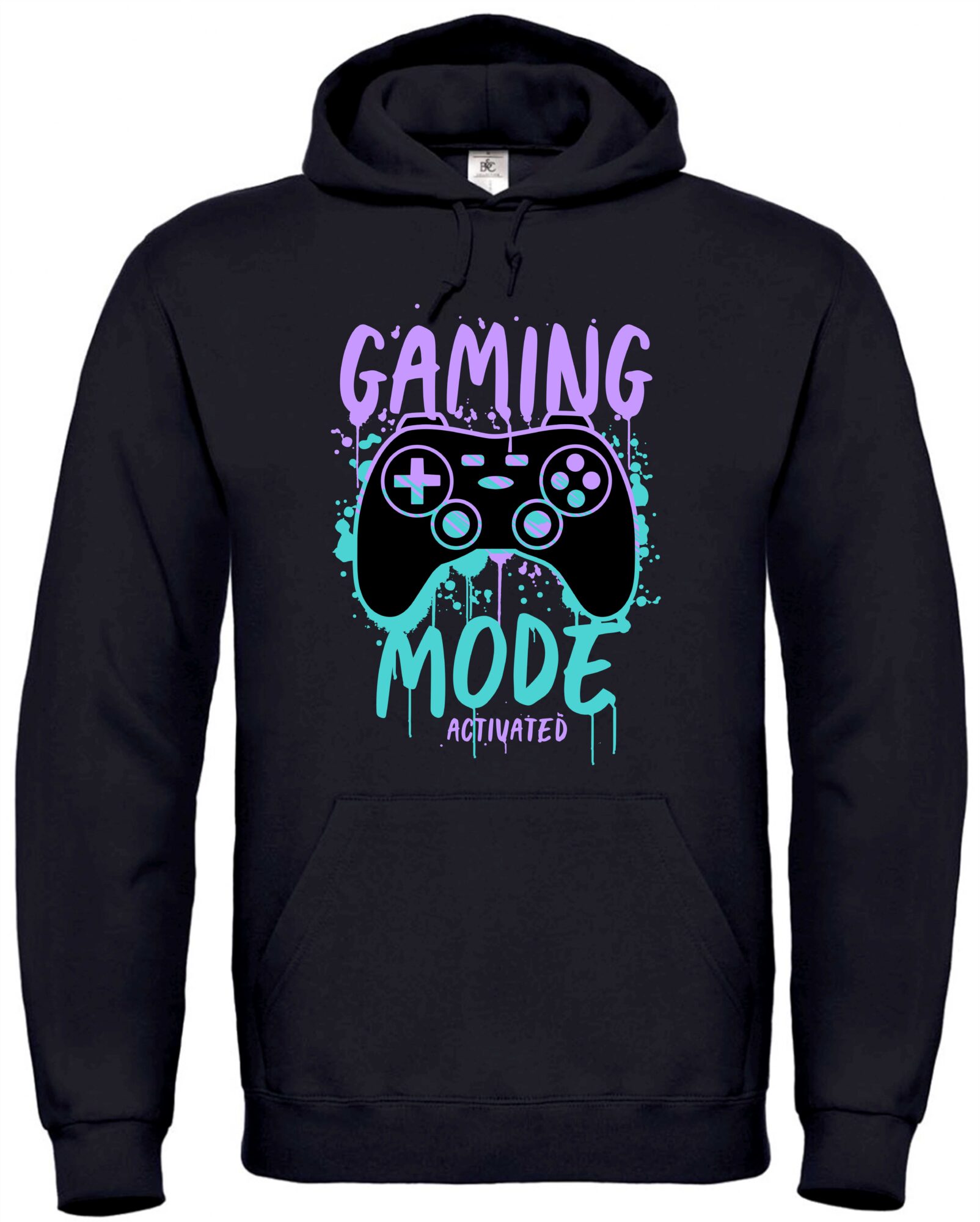 Gaming Mode Hoodie – Unisex Kapuzenpullover Schwarz/Grau – Gamer Pullover – Für Zocker – Größen S–XXL 1 Gaming Mode Hoodie – Unisex Kapuzenpullover Schwarz/Grau – Gamer Pullover – Für Zocker – Größen S–XXL