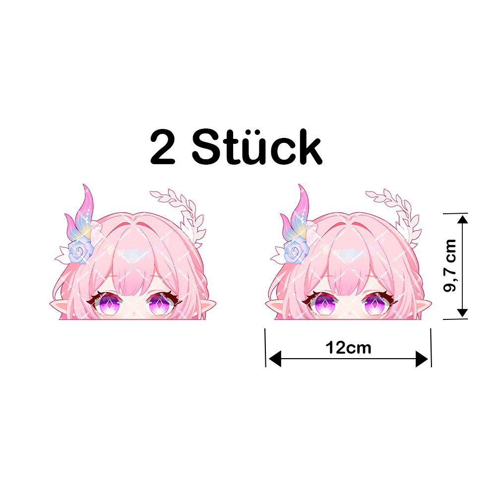 Honkai Star Rail Peeker Autoaufkleber 2er Set ab 12 cm – Anime Otaku Sticker wasserfest & UV-beständig 7 Honkai Star Rail Peeker Autoaufkleber 2er Set ab 12 cm – Anime Otaku Sticker wasserfest & UV-beständig – Bild 8