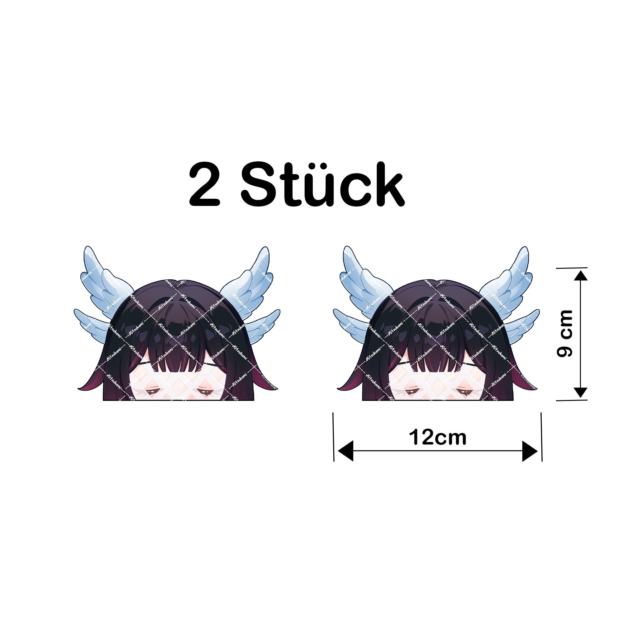 Genshin Impact Anime Autoaufkleber 2er Set – Peeker Otaku Gaming Sticker, Wasserfest & UV-Beständig, Ab 12 cm, Anime Gamer Decals für Auto, Laptop & Motorrad 2 Genshin Impact Anime Autoaufkleber 2er Set – Peeker Otaku Gaming Sticker, Wasserfest & UV-Beständig, Ab 12 cm, Anime Gamer Decals für Auto, Laptop & Motorrad – Bild 2