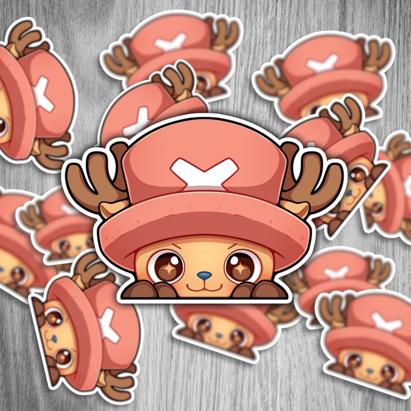One Piece Peeker Set - Anime Sticker - 12cm, 6 Stück – Bild 2