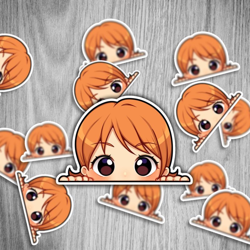 One Piece Peeker Set - Anime Sticker - 12cm, 6 Stück – Bild 4