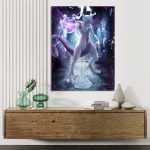 Pokémon Mewtu Poster - Anime-Kunstwerk in A4 und A3