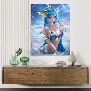 Pokémon Aquana Poster - Hochwertiger Druck in A4 und A3