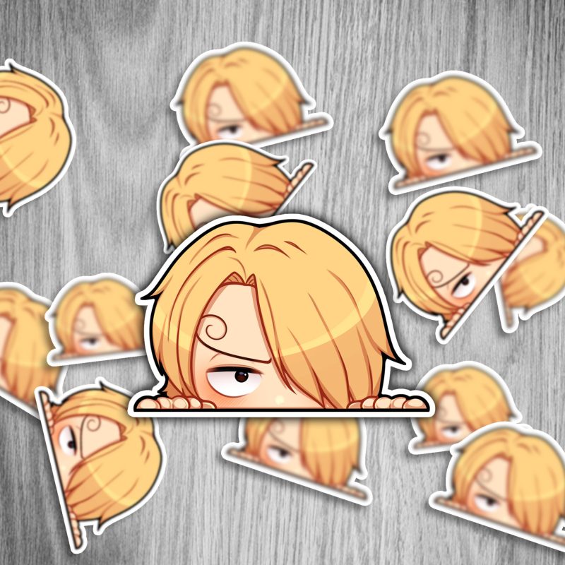 One Piece Peeker Set - Anime Sticker - 12cm, 6 Stück – Bild 5