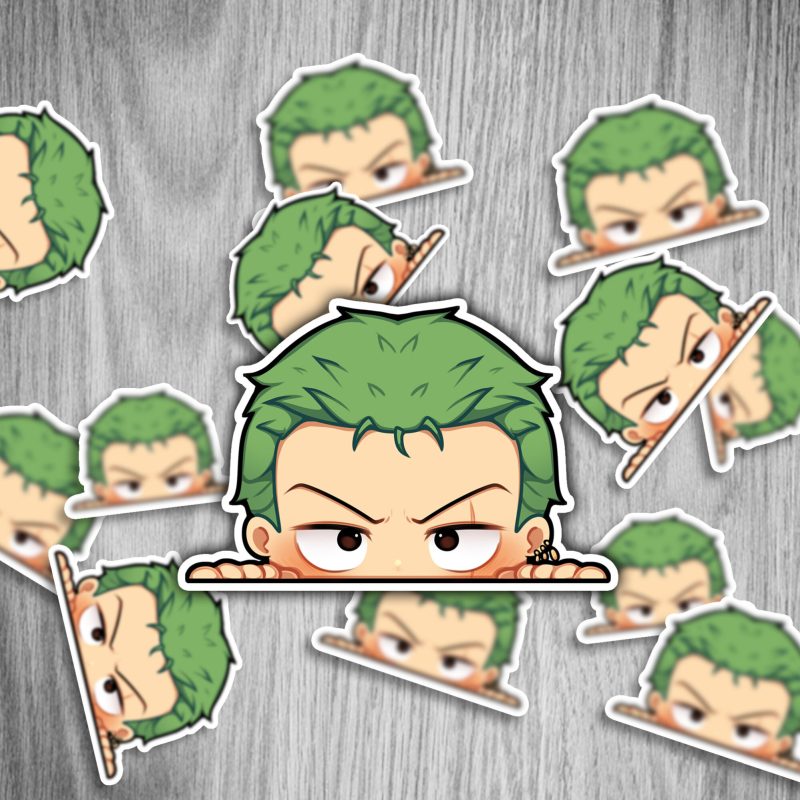 One Piece Peeker Set - Anime Sticker - 12cm, 6 Stück – Bild 7