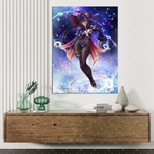 Mona aus Genshin Impact – Hochwertiges Poster, erhältlich in verschiedene Größen