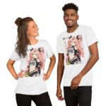 Zenless Zone Zero T-Shirt – Nicole Demara Design – Unisex Baumwollshirt in Weiß-Schwarz