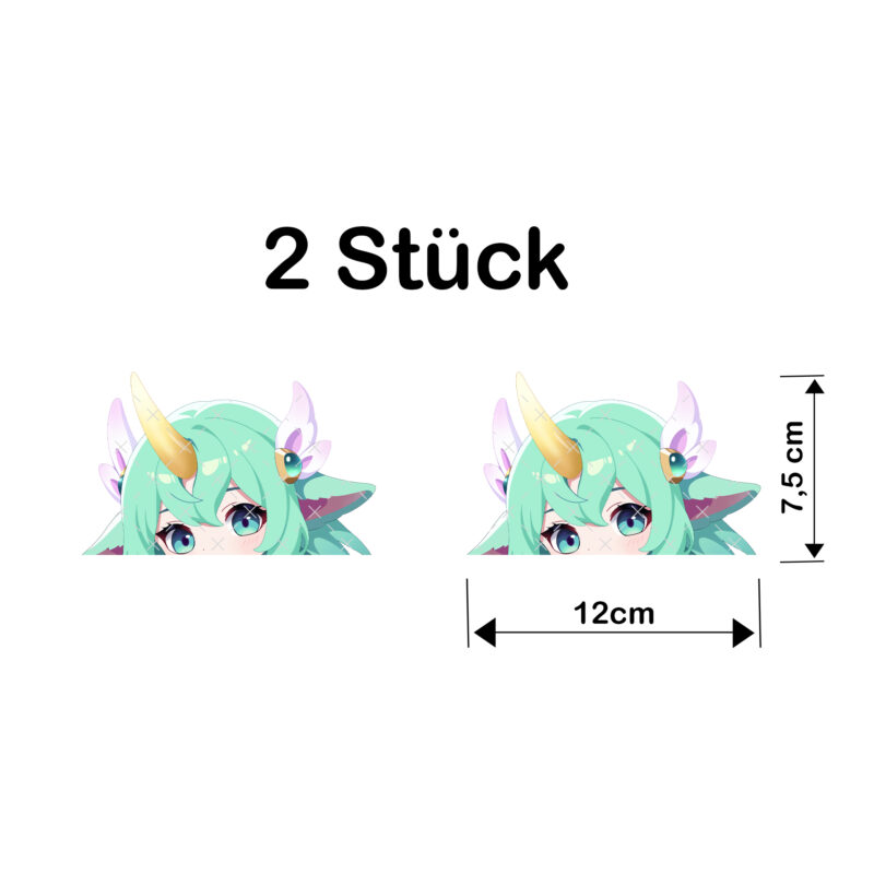 League of Legends Peeker Sticker – Star Guardian Soraka, wasserfest & UV-beständig, 12 × 7,5 cm, 2 Stück – Bild 4