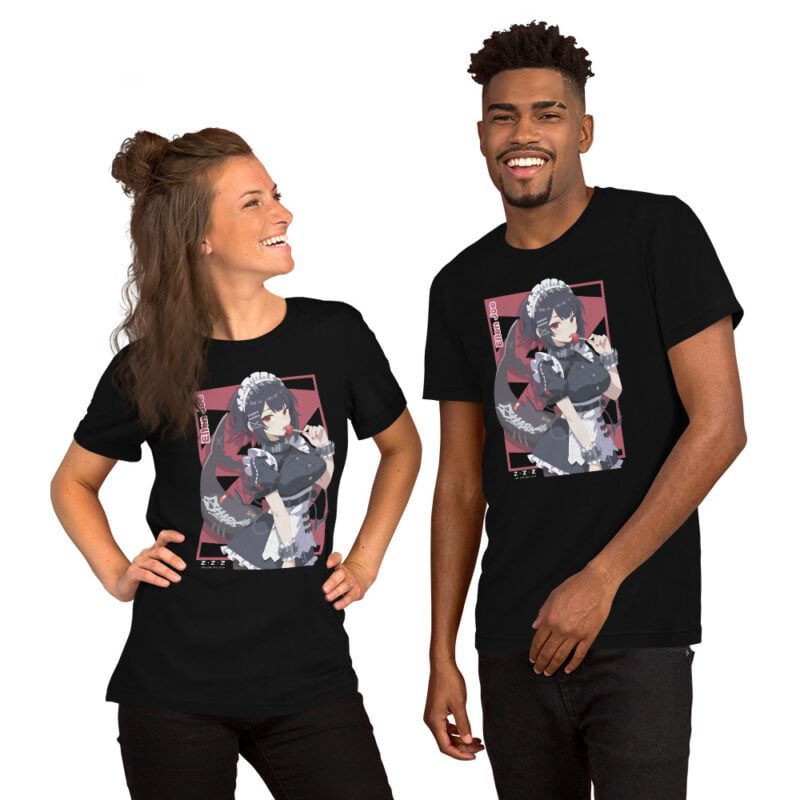 Zenless Zone Zero T-Shirt mit Ellen Joe Motiv – Unisex, Weiß/Schwarz, 100 % Baumwolle – Bild 3