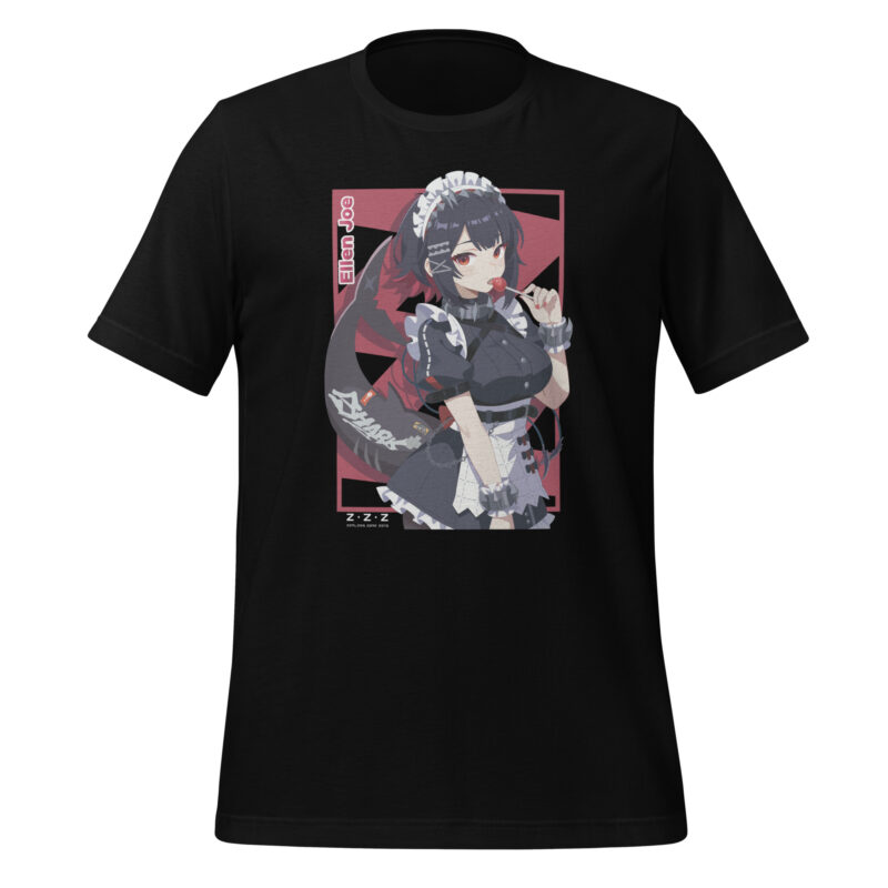 Zenless Zone Zero T-Shirt mit Ellen Joe Motiv – Unisex, Weiß/Schwarz, 100 % Baumwolle – Bild 2