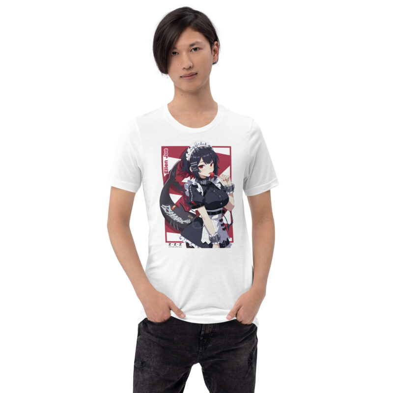 Zenless Zone Zero T-Shirt mit Ellen Joe Motiv – Unisex, Weiß/Schwarz, 100 % Baumwolle – Bild 7