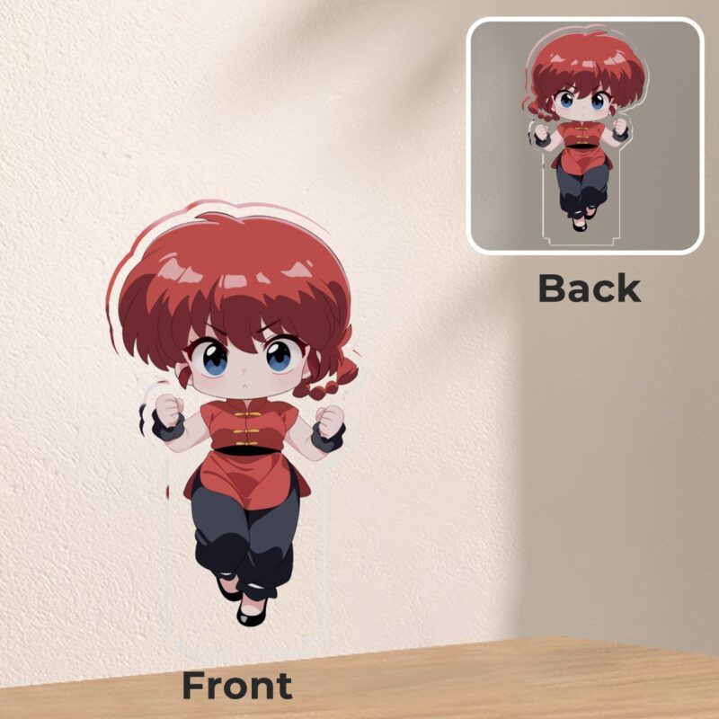 Ranma 1/2 Acryl Standee – Ranma oder Shampoo Figur, 74 mm Höhe, stabiler Standfuß – Bild 8