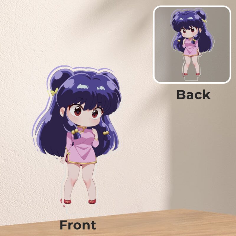 Ranma 1/2 Acryl Standee – Ranma oder Shampoo Figur, 74 mm Höhe, stabiler Standfuß – Bild 6