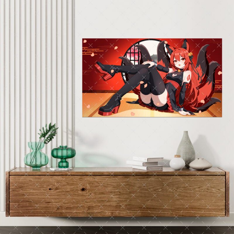 Kitsumi Poster Design von Kitsukami – Kitsune Poster für Anime-Fans und Sammler