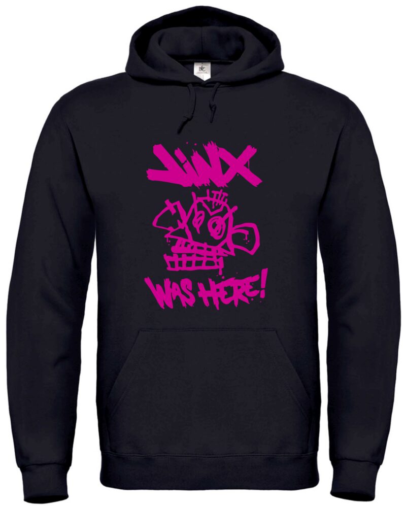 Jinx Was Here Hoodie – Unisex Kapuzenpullover für Arcane & LoL Fans – Weiches Fleece, langlebiger Druck, stylischer Look