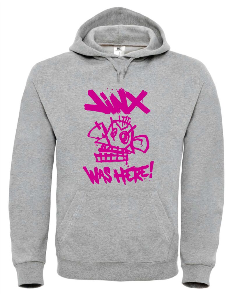 Jinx Was Here Hoodie – Unisex Kapuzenpullover für Arcane & LoL Fans – Weiches Fleece, langlebiger Druck, stylischer Look – Bild 3