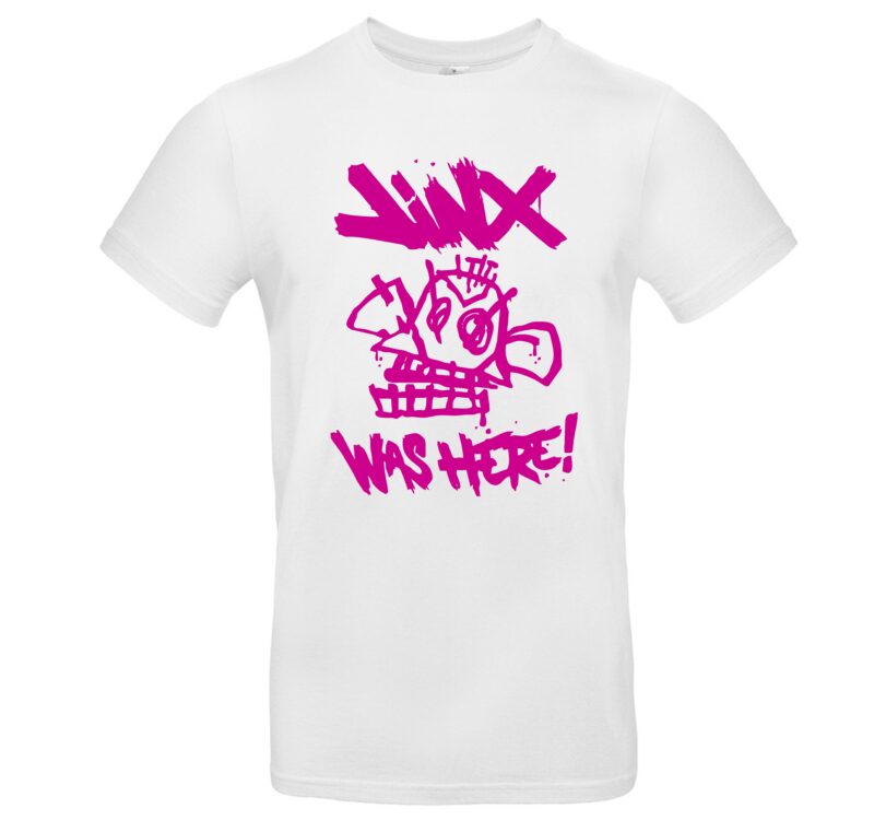 Jinx Was Here T-Shirt – Unisex Gaming Shirt für Arcane & LoL Fans – Hochwertiger Druck, Streetwear Stil – Bild 3