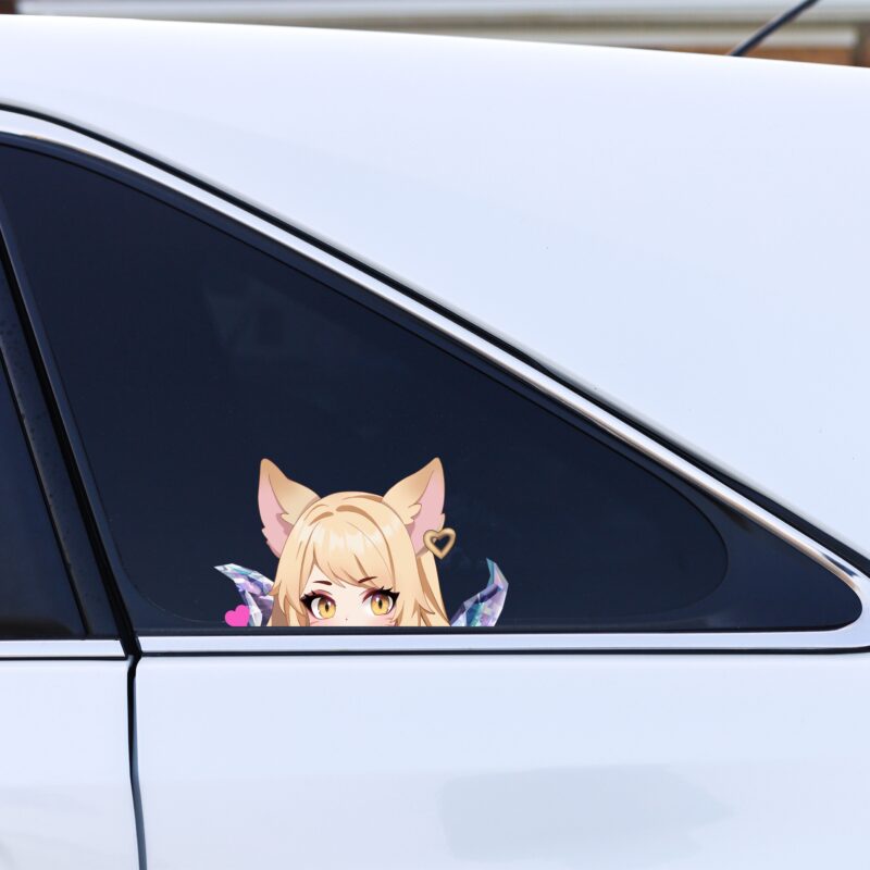 League of Legends KDA Ahri Peeker Sticker – Gaming & Anime Design für Auto & Laptop – UV-beständig & wasserfest – Bild 4