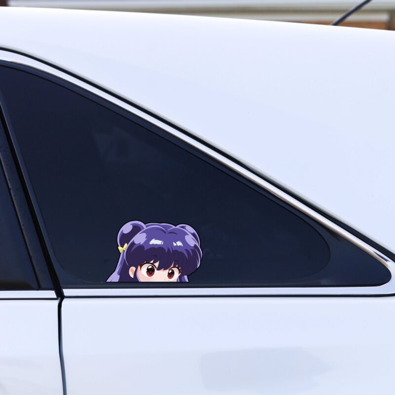 Ranma ½ – Shampoo Peeker Sticker im Anime-Stil – UV-beständig & wasserfest – Bild 4