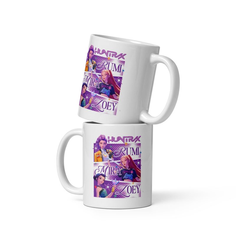 KPOP Demon Hunter Kaffeetasse 330ml weiß spülmaschinenfest mikrowellengeeignet Anime Fans Geschenk mit Rumi Mira Zoey Design – Bild 2