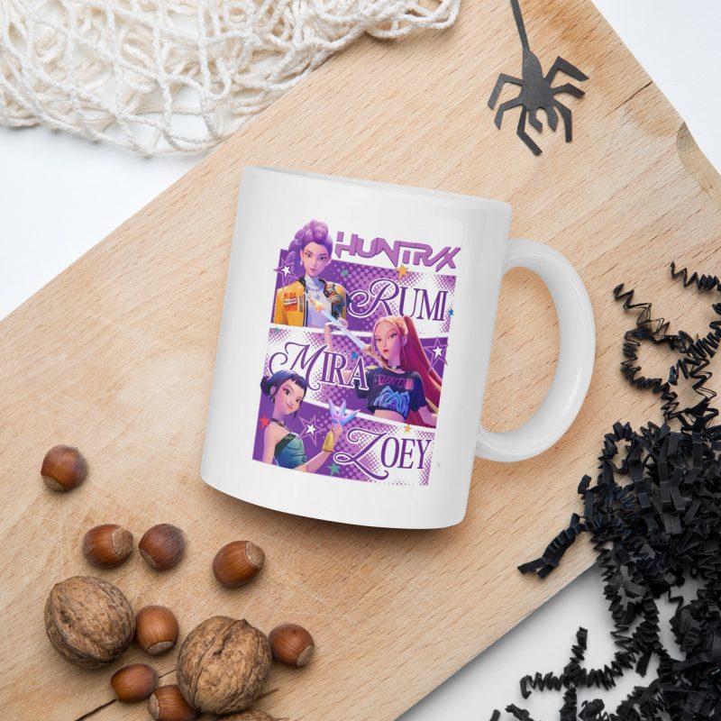 KPOP Demon Hunter Kaffeetasse 330ml weiß spülmaschinenfest mikrowellengeeignet Anime Fans Geschenk mit Rumi Mira Zoey Design – Bild 5