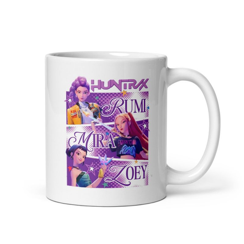 KPOP Demon Hunter Kaffeetasse 330ml weiß spülmaschinenfest mikrowellengeeignet Anime Fans Geschenk mit Rumi Mira Zoey Design – Bild 6